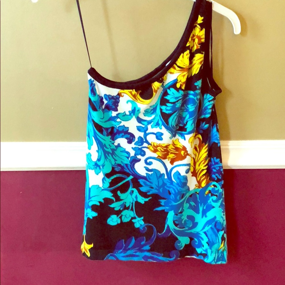 Cache one shoulder sweater